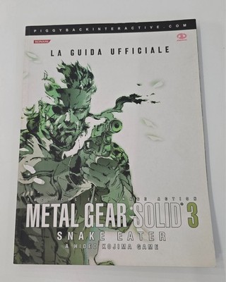 Metal Gear Solid 3 Snake Eater The Official Guide Italian Piggyback Konami