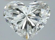 Certified AGI 2.49 CT Heart Cut Natural Mined Diamond Loose H color VS2 clarity