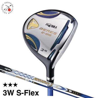 HONMA Golf BERES E-06 Fairway Wood 3W S-Flex ARMRQ X 52 3S 3Star Graphite Shaft