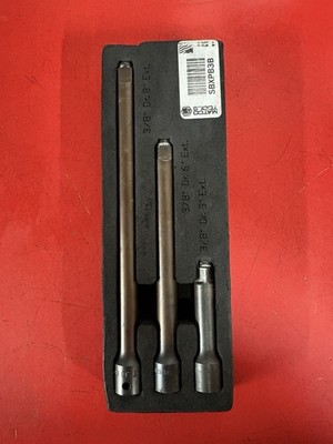 Matco Tools 3 Piece 3/8'' Drive Impact Extensions Set in foam