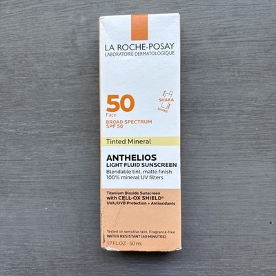 La Roche-Posay Tinted Mineral Anthelios Light Fluid Sunscreen SPF 50 - 1.7oz New