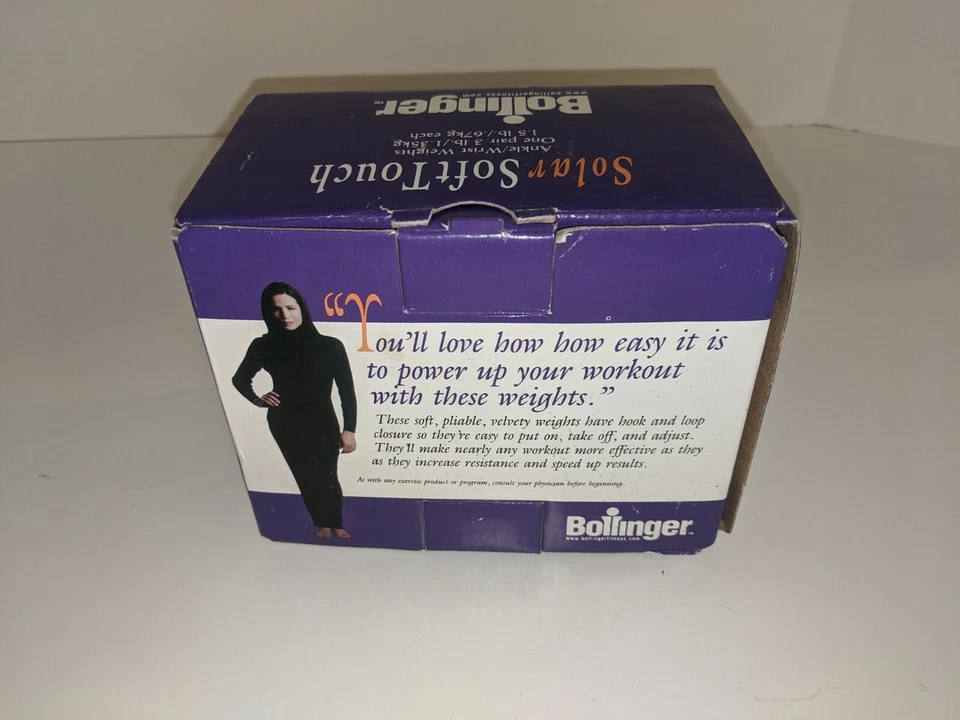 Bollinger Solar 软触脚踝/手腕重量(一对)3 磅/每件 1.5 磅 — 第 2/4 张图片