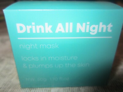 AMUSE Drink all Night Night Mask (1.70 fl oz) Moisturizes & Plumps  NIP