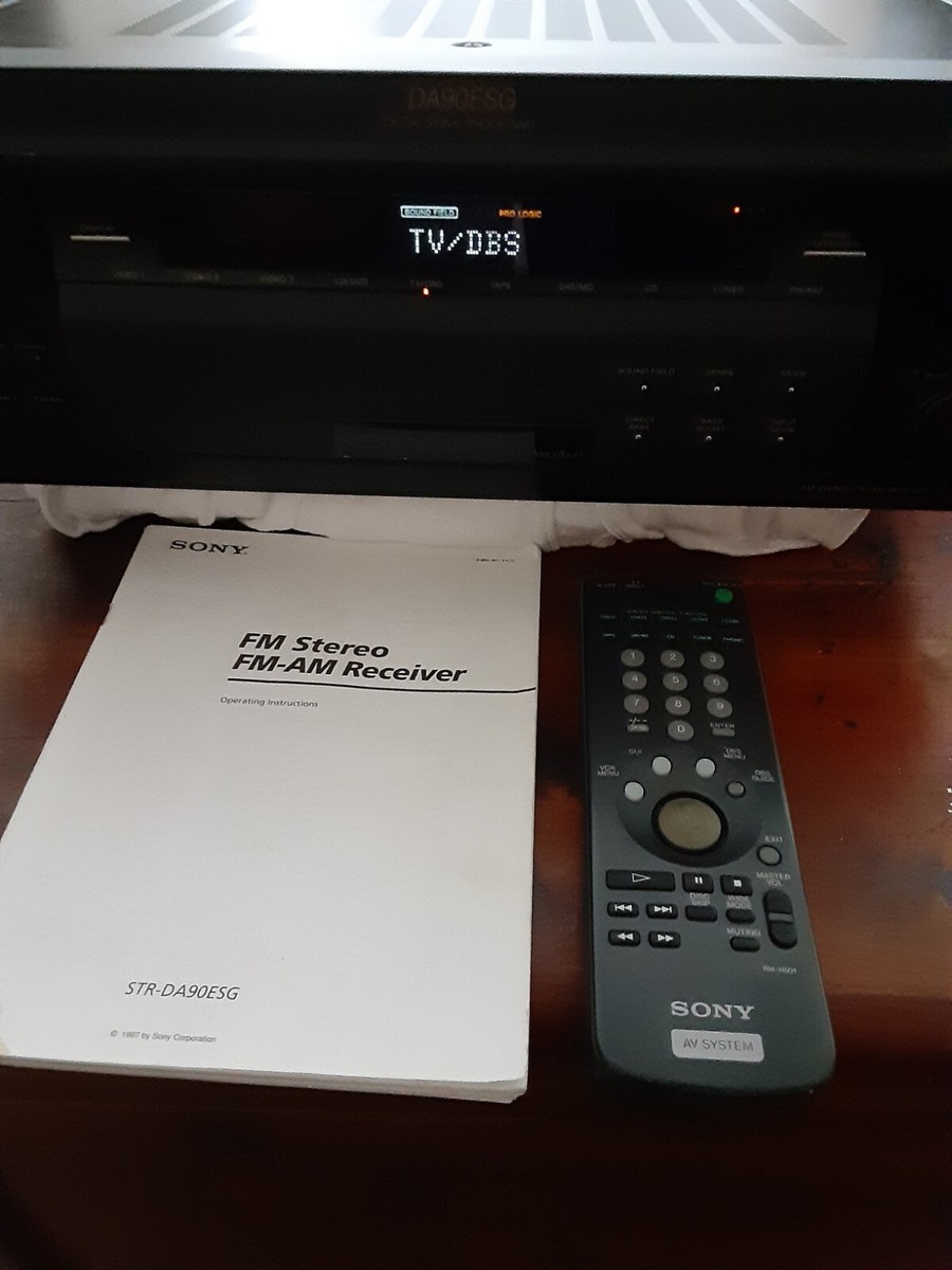 🙂 Sony DA90ESG 5.1 A/V Receiver On-Screen Vision Touch **WATCH