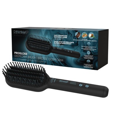 Progloss Deepform Ceramic Straightener Brush   Ionic Anti-Frizz Straightening