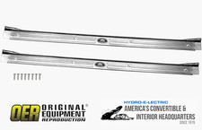 1967-1969 Camaro Firebird Sill Scuff Plates W Riveted Fisher Body Tags- Pair 1967-1969 Camaro Firebird Sill Scuff Plates W Riveted Fisher Body Tags- Pair