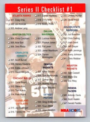 1993-94 NBA Hoops David Robinson (Checklist) #419 HOF