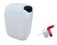10 L Kanister Box Kunststoffkanister Bpa-Frei Weiß DIN51 + Auslaufhahn