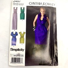 Simplicity Sewing Pattern 2497 Misses Dress SZ 4-12 three lengths Cynthia Rowley