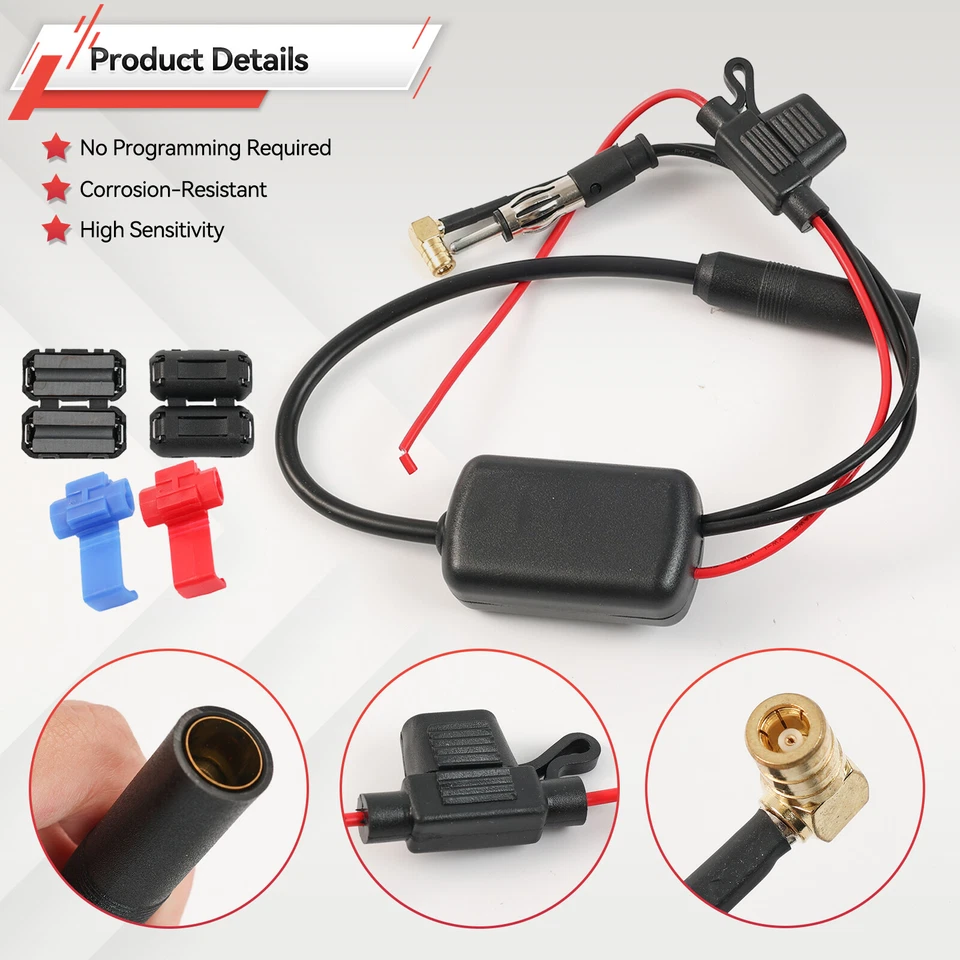 DAB/ DAB+ FM Car Antenna Aerial Splitter SMB Converter Digital Radio Amplifier ⭐ - Image 4 of 4