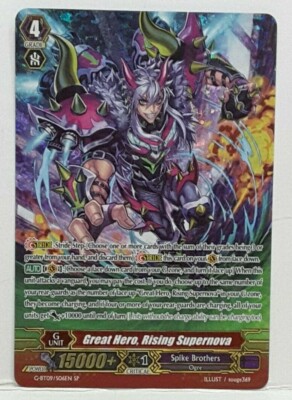 Cardfight Vanguard Großartig Hero, Ansteigendem Supernova G-BT09/S06EN Sp Spike