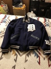 THROWBACK DETROIT TIGERS WOOL MITCHELL&NESS JACKET ENGLISH D 1948