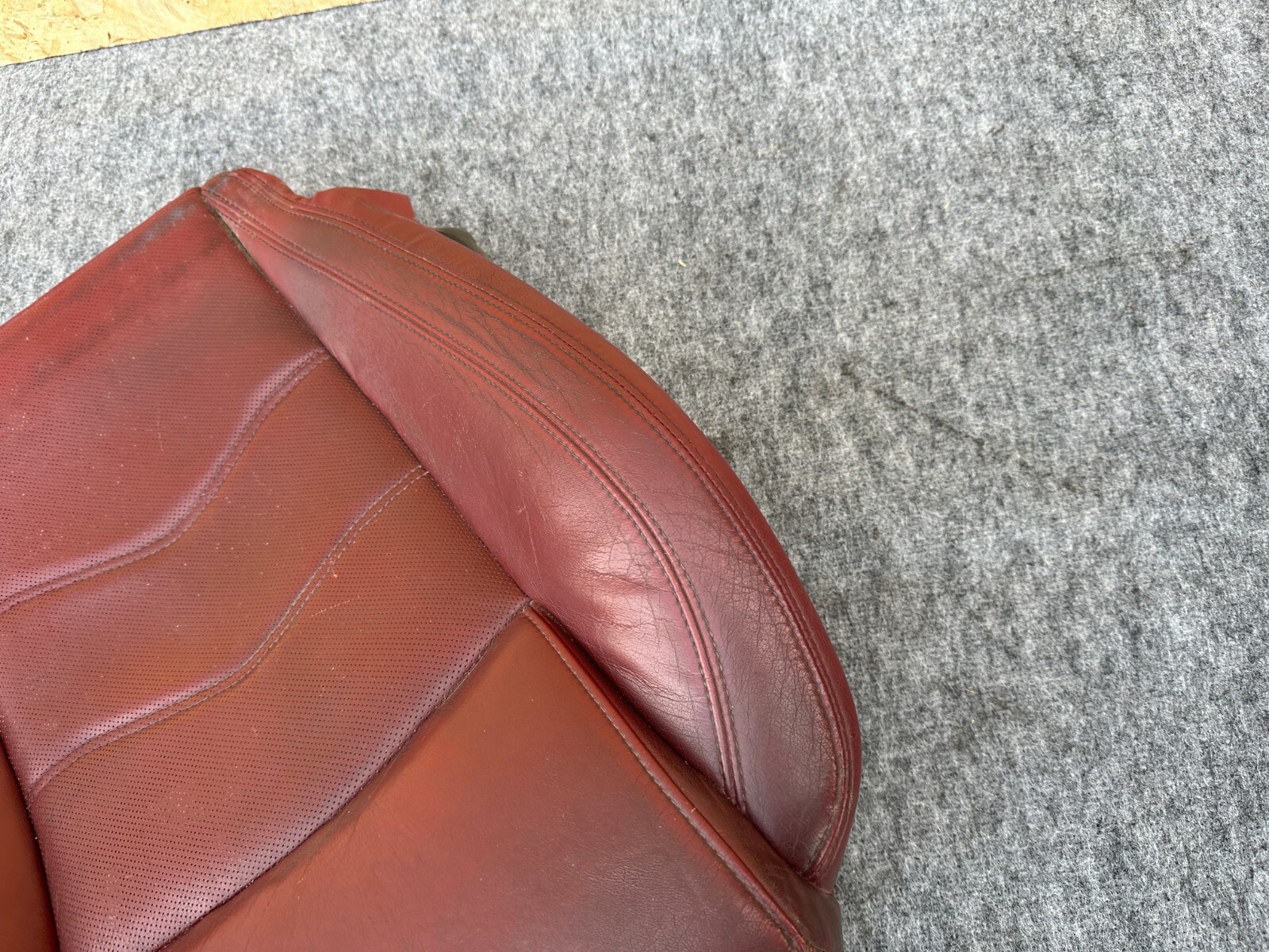 LEFT FRONT SEAT BOTTOM LEATHER CUSHION OEM 08-19 MASERATI GRANTURISMO M145
