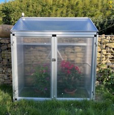 Aluminium Beistell-Gewächshaus Gartengewächshaus Treibhaus Frühbeet Pflanzenhaus