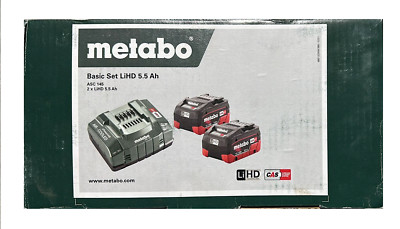 Metabo Basis-Set LiHD 18V inkl. 2 x 5,5Ah Akku und Ladegerät ASC 145 im Karton