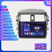 RAM 4GB 9" Android 14 Car Stereo Radio GPS Nav Wifi for Toyota Corolla 2007-2013