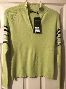 lime green mock neck
