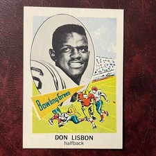 1961 Nu-Cards Set DON LISBON RC 163 BOWLING GREEN 49ERS NM/MNT+ HI GRADE VENDING
