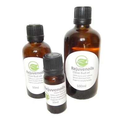 REJUVENOILS CLOVE ESSENTIAL OIL, ANTIBACTERIAL, NATURAL ANTISEPTIC 100% PURE