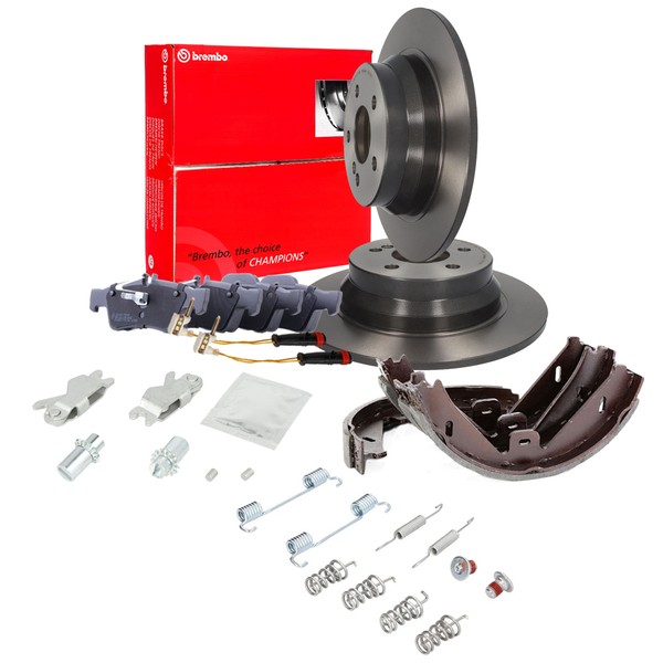 Brembo Bremsscheiben 300Mm BeläGe Wako Bremsbacken Satz Hinten FüR Mercedes W212-image