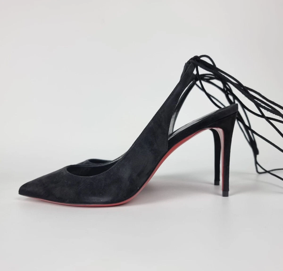 Christian Louboutin Kate Black Suede 85MM Pumps New | eBay