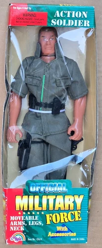 Vintage Official Military Force Action Soldier Agglo 2001 Army Figure G.I. Joe