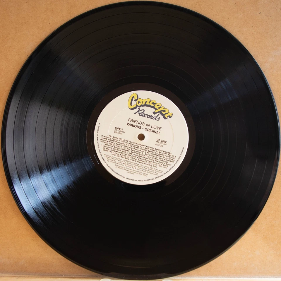 FRIENDS IN LOVE - VARIOUS - Vinyl LP - Concept - 1988 - FREE POSTAGE (2696) - Image 3 of 4