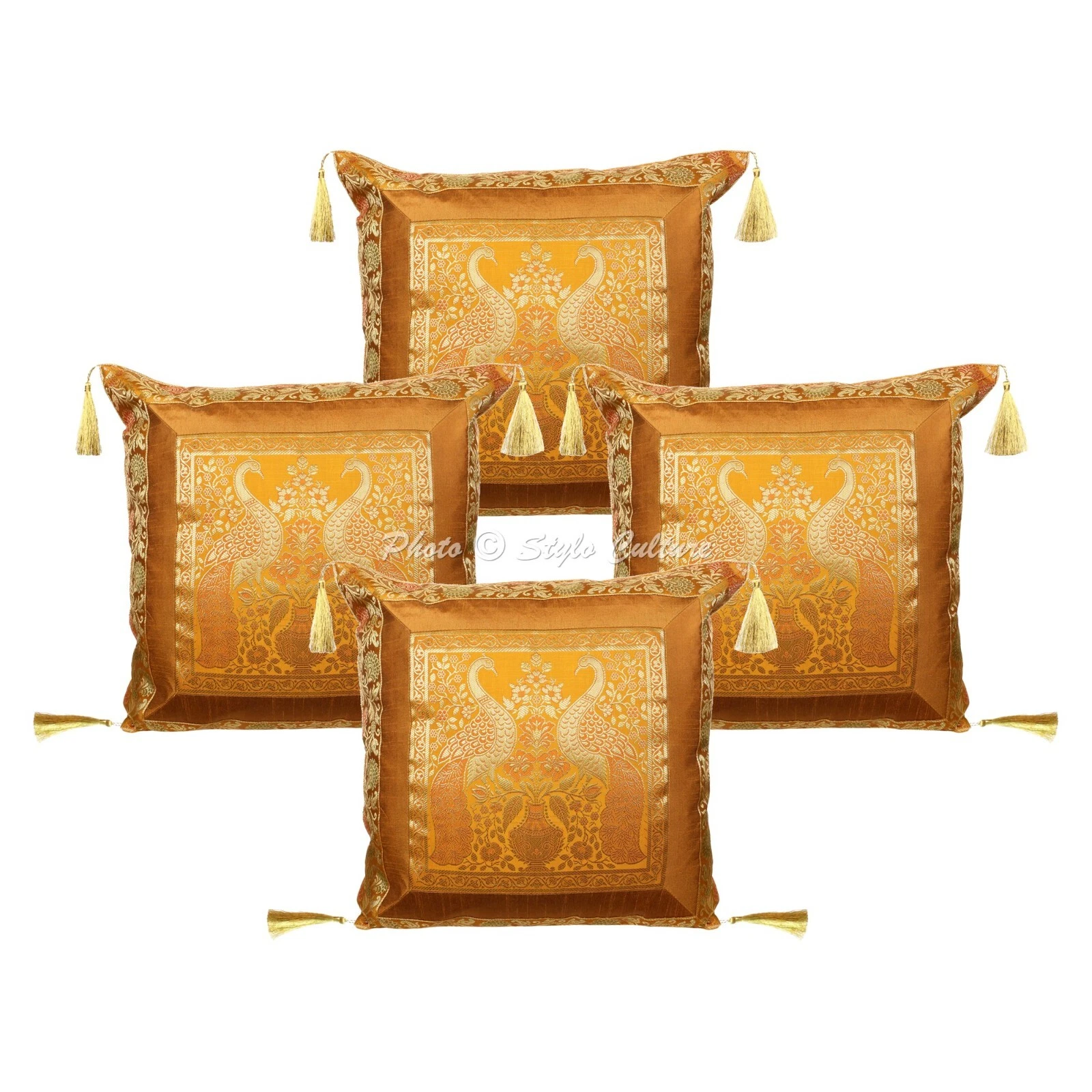 Boho Bohemian Cushion Cover Brocade Jacquard Peacock Decor Pillow Cover Case
Opens in a new window o