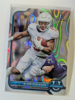 2022 Topps Bowman U Bijan Robinson Lava Refractor /100 #31