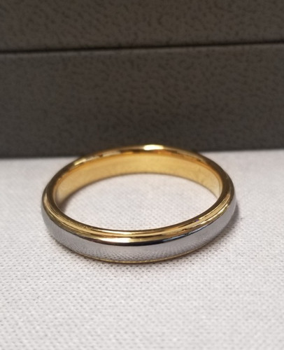 100s Jewelry 4mm Two Tone Tungsten Ring sz 10