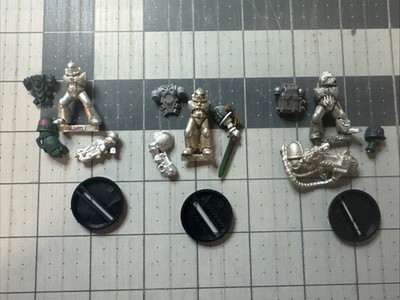 Warhammer 40k Metal 3x Space Marines Kitbash Combi Games Workshop OOP 1990s