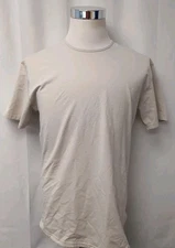 BYLT Premium Basics T-Shirt Men's Large Tan Stretch Drop-Cut Short Sleeve Lux