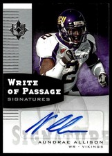 2007 Upper Deck Ultimate Collection / Aundrae Allison ROOKIE ON-CARD AUTO. rookie card picture