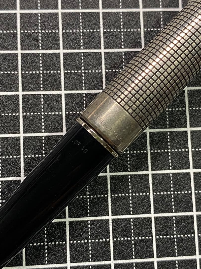 Pilot Elite Sterling Silver Cisele Grid Fountain Pen EF Vintage