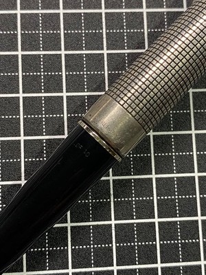 Pilot Elite Sterling Silver Cisele Grid Fountain Pen EF Vintage