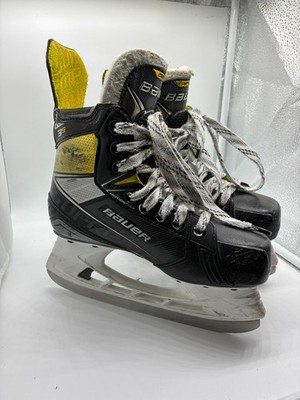 Bauer Supreme S160 Youth Ice Hockey Skates, Size 2 EE, Black & Yellow