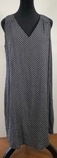 Old Navy Black Midi Sleeveless Shift Midi Dress Keyhole Back Summer Sundress L