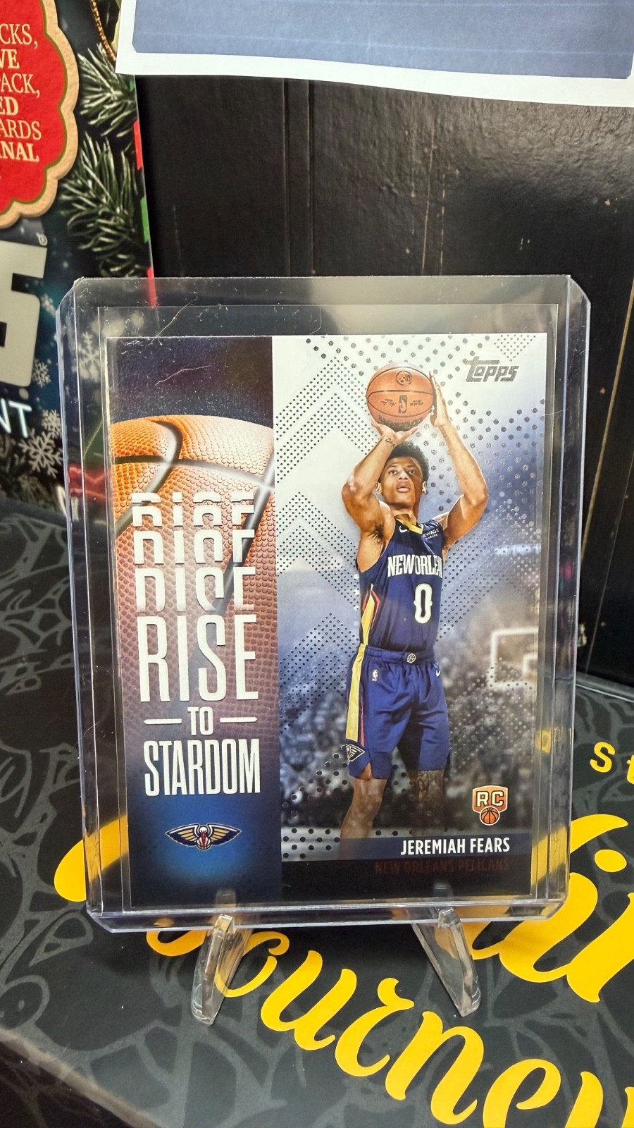 2025-26 Topps Jeremiah Fears Rise to Stardom New Orleans Pelicans #RTS-7