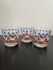 Federal Glass Co. Vintage Barware Cocktail Glasses “Spirit Of 76” Set Of 3