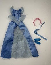 Cinderella Doll Outfit Disney Store Fashion Gown Dress Shoes Bow for 12  Figure