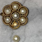 Vintage Trifari Clip On Earrings With Pearls — photo 4