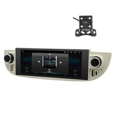 Split Screen Car Stereo Radio BT Mirror Link Wifi GPS Cam For Fiat 500 2007-2015
