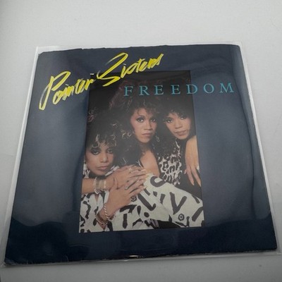 The Pointer Sisters ''Freedom'' & ''Telegraph Your Love'' 45 RPM w/ Picture Sleeve