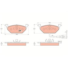 Satz Bremsbeläge Bremsklötze vorne für Seat Leon 1M1 1P1 Toledo 2 1M2 3 | 243