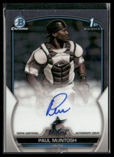 2023 Bowman Chrome #CPA-PM Paul McIntosh Prospect Autographs