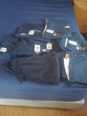 5 Dickies pants, 2 Dickies short  sleeve shirts for sale.