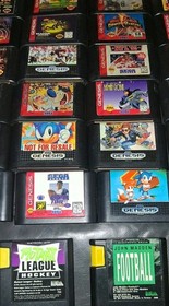 Sega Genesis Game Lot.  Authentic.  Cleaned and tested.  26 games. Great Titles 