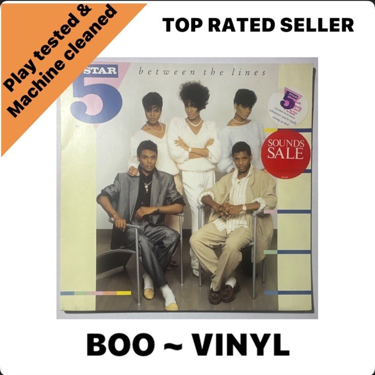 Five Star - Between The Lines - 1987  Vinyl LP Record EX / EX Condition