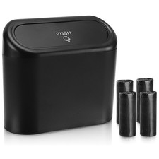 Car Trash Can With Lid Leakproof Vehicle Garbage Organizer Holder Bin Car Trash Can With Lid Leakproof Vehicle Garbage Organizer Holder Bin