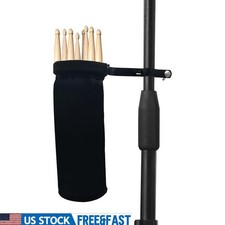 Heavy Duty Drum Stick Bag W/ Adjustable Mounting Clamp  Removable Holder New